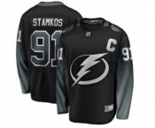 Men's Tampa Bay Lightning #91 Steven Stamkos Black Alternate Hockey Jersey