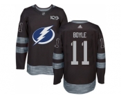 Tampa Bay Lightning #11 Brian Boyle Black 1917-2017 100th Anniversary Stitched NHL Jersey