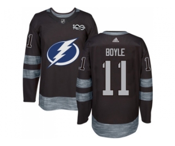 Tampa Bay Lightning #11 Brian Boyle Black 1917-2017 100th Anniversary Stitched NHL Jersey