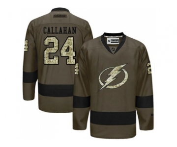 Tampa Bay Lightning #24 Ryan Callahan Green Salute to Service Stitched NHL Jersey