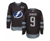 Tampa Bay Lightning #9 Tyler Johnson Black 1917-2017 100th Anniversary Stitched NHL Jersey