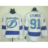 nhl jersey tampa bay lightning #91 stamkos white