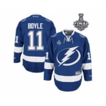 nhl jerseys tampa bay lightning #11 boyle blue[2015 stanley cup]