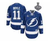 nhl jerseys tampa bay lightning #11 boyle blue[2015 stanley cup]