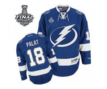 nhl jerseys tampa bay lightning #18 palat blue[2015 stanley cup]