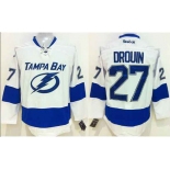 nhl jerseys tampa bay lightning #27 drouin white