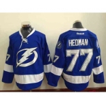 nhl jerseys tampa bay lightning #77 hedman blue