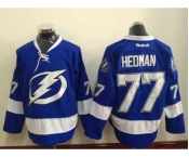 nhl jerseys tampa bay lightning #77 hedman blue