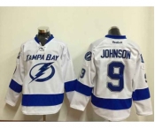 nhl jerseys tampa bay lightning #9 johnson white[johnson]