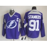 nhl jerseys tampa bay lightning #91 Steven Stamkos purple