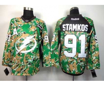 nhl jerseys tampa bay lightning #91 stamkos camo[patch A]