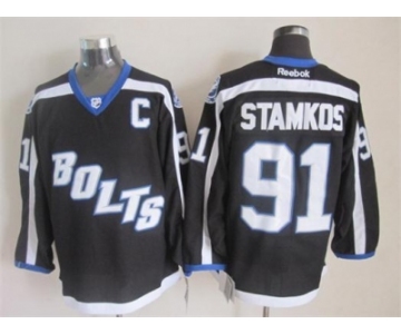 nhl jerseys tampa bay lightning #91 steven stamkos black