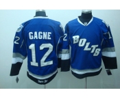 nhl tampa bay lightning #12 gagne blue(bolts