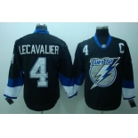 nhl tampa bay lightning #4 vincent lecavalier black