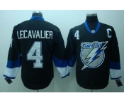 nhl tampa bay lightning #4 vincent lecavalier black