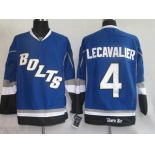 nhl tampa bay lightning #4 vincent lecavalier blue