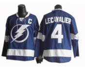 nhl tampa bay lightning #4 vincent lecavalier blue