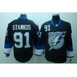 nhl tampa bay lightning #91 stamkos black