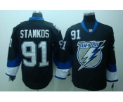 nhl tampa bay lightning #91 stamkos black