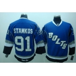 nhl tampa bay lightning #91 stamkos blue(bolts)