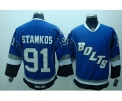 nhl tampa bay lightning #91 stamkos blue(bolts)