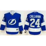 youth nhl jerseys tampa bay lightning #24 callahan blue