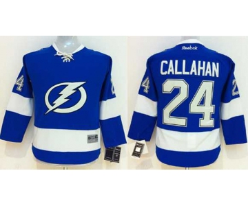 youth nhl jerseys tampa bay lightning #24 callahan blue