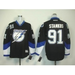 youth nhl jerseys tampa bay lightning #91 stamkos black