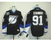 youth nhl jerseys tampa bay lightning #91 stamkos black