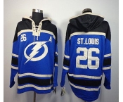 nhl jerseys tampa bay lightning #26 st.louis blue[pullover hooded sweatshirt]