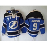 nhl jerseys tampa bay lightning #9 johnson blue-black[pullover hooded sweatshirt][johnson]