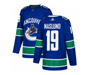 Adidas Vancouver Canucks #19 Markus Naslund Blue Home Authentic Stitched NHL Jersey