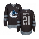 Adidas Vancouver Canucks #21 Antoine Roussel Authentic Black 1917-2017 100th Anniversary NHL Jersey