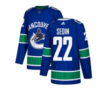 Adidas Vancouver Canucks #22 Daniel Sedin Blue Home Authentic Stitched NHL Jersey