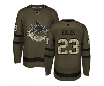 Adidas Vancouver Canucks #23 Alexander Edler Green Salute to Service Stitched NHL Jersey