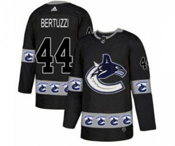 Adidas Vancouver Canucks #44 Todd Bertuzzi Authentic Black Team Logo Fashion NHL Jersey