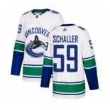 Adidas Vancouver Canucks #59 Tim Schaller Authentic White Away NHL Jersey