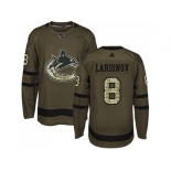 Adidas Vancouver Canucks #8 Igor Larionov Green Salute to Service Stitched NHL Jersey