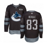 Adidas Vancouver Canucks #83 Jay Beagle Authentic Black 1917-2017 100th Anniversary NHL Jersey