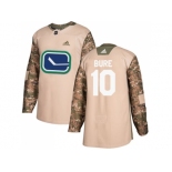 Men Adidas Vancouver Canucks #10 Pavel Bure Camo Authentic 2017 Veterans Day Stitched NHL Jersey