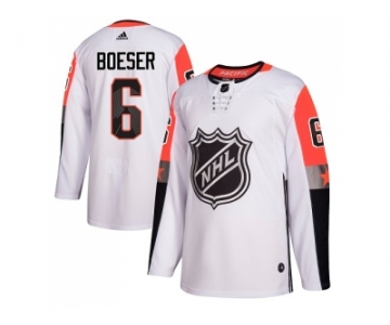 Men Adidas Vancouver Canucks #6 Brock Boeser White 2018 All-Star Pacific Division Authentic Stitched NHL Jersey