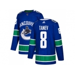 Men Adidas Vancouver Canucks #8 Christopher Tanev Blue Home Authentic Stitched NHL Jersey