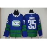 Men's Canucks #40 Elias Pettersson Blue Alternate Authentic Stitched Hockey Jersey