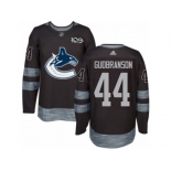 Men's Reebok Vancouver Canucks #44 Erik Gudbranson Authentic Black 1917-2017 100th Anniversary NHL Jersey