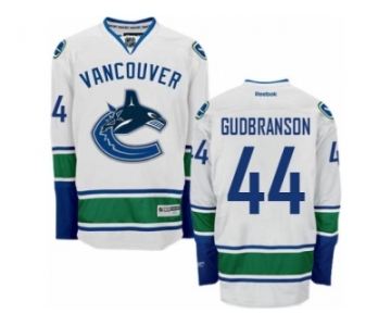 Men's Reebok Vancouver Canucks #44 Erik Gudbranson Authentic White Away NHL Jersey