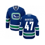 Men's Reebok Vancouver Canucks #47 Sven Baertschi Authentic Royal Blue Third NHL Jersey