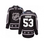 Men's Reebok Vancouver Canucks #53 Bo Horvat Authentic Black Pacific Division 2017 All-Star NHL Jersey