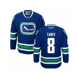 Men's Reebok Vancouver Canucks #8 Christopher Tanev Authentic Royal Blue Third NHL Jersey