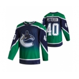 Men's Vancouver Canucks #40 Elias Pettersson Green 2020-21 Reverse Retro Alternate Hockey Jersey