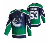 Men's Vancouver Canucks #53 Bo Horvat Green 2020-21 Reverse Retro Alternate Hockey Jersey